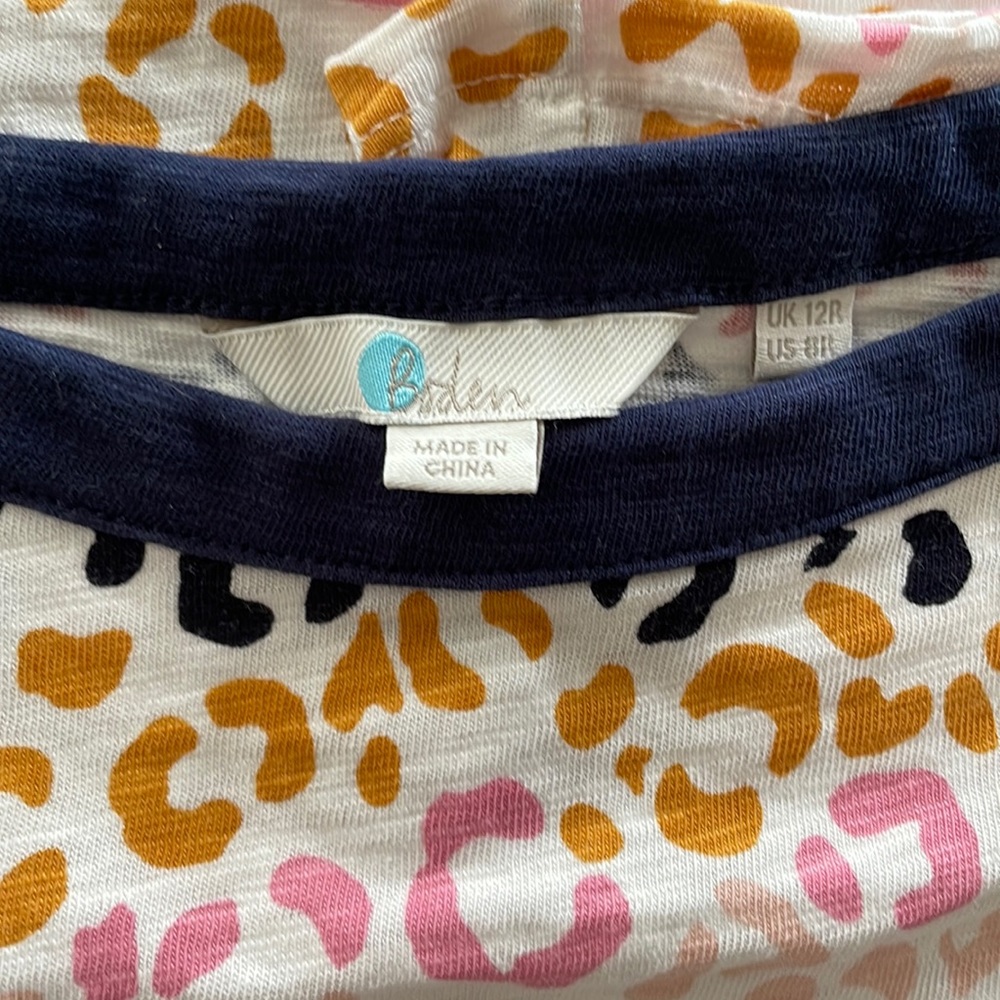 Boden Rainbow Print T-shirt dress US8 reg.
